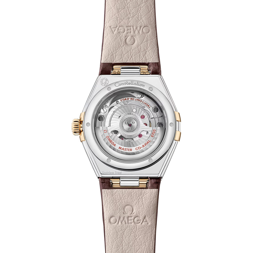Omega 131.28.29.20.58.001 Constellation Yellow Dial Steel Gold and Diamonds 29mm