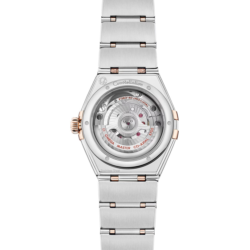 Omega 131.25.29.20.52.003 Constellation Silver Dial Steel Gold and Diamonds 29mm