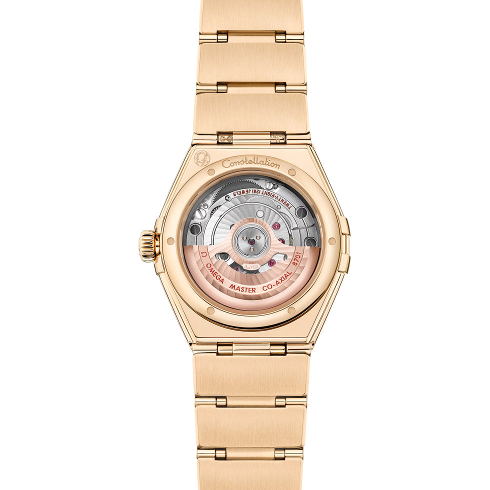 Omega 131.55.29.20.55.003 Constellation White Dial Gold and Diamonds 29mm