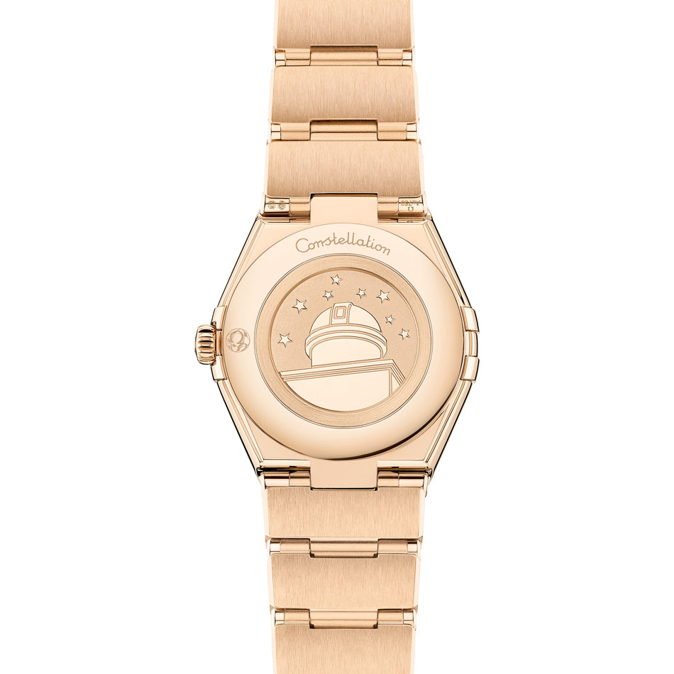 Omega 131.55.28.60.58.001 Constellation Yellow Dial Gold and Diamonds 28mm