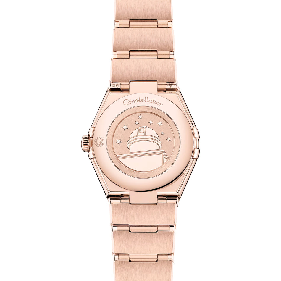 Omega 131.55.28.60.60.001 Constellation Pink Dial Gold and Diamonds 28mm