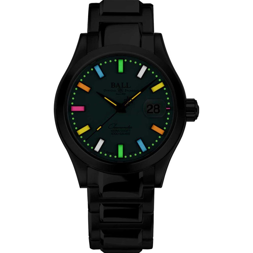 Ball NM9026C-S44C-TQR Engineer III Marvelight Chronometer Turquoise Dial Rainbow Tubes