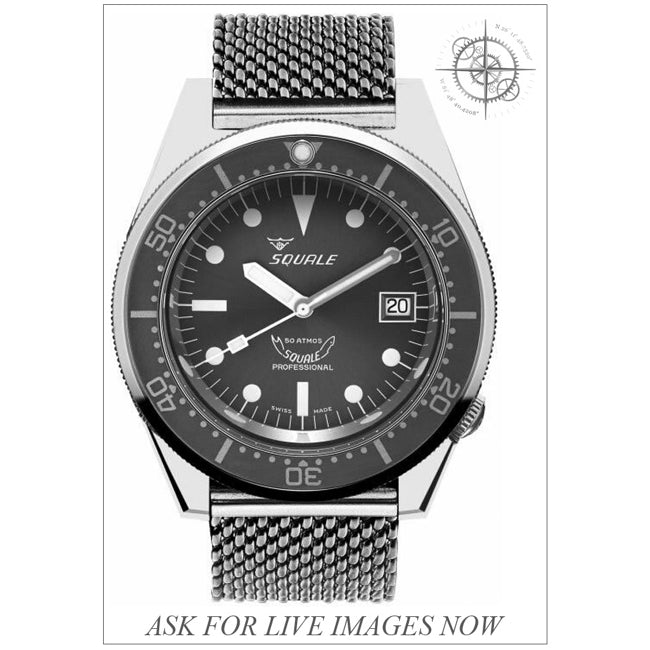 Squale 1521OCN.ME20 1521 Ocean Blue on Bracelet