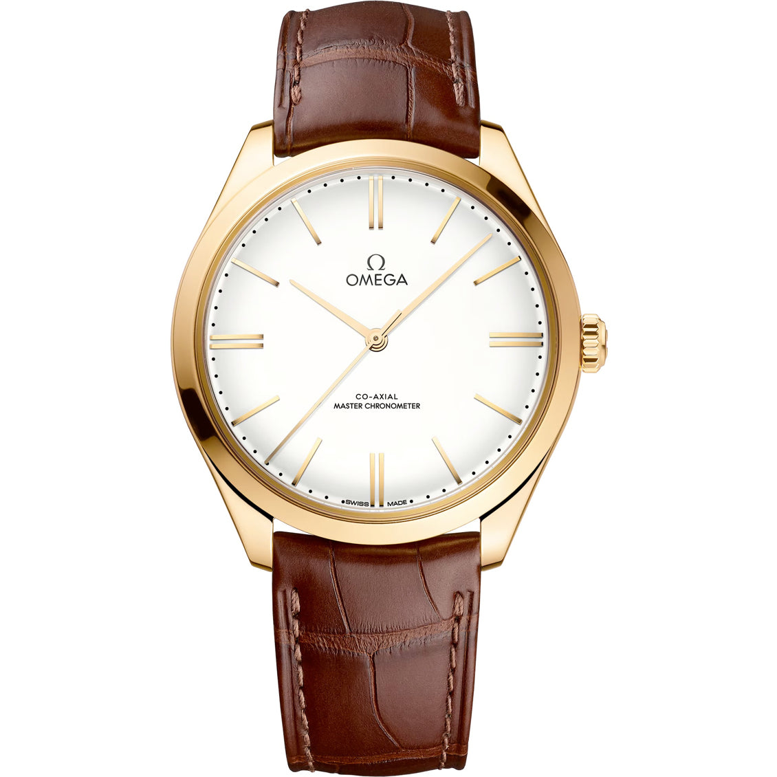 Omega 435.53.40.21.09.001 De Ville Tresor 40mm Yellow Gold on Leather Strap