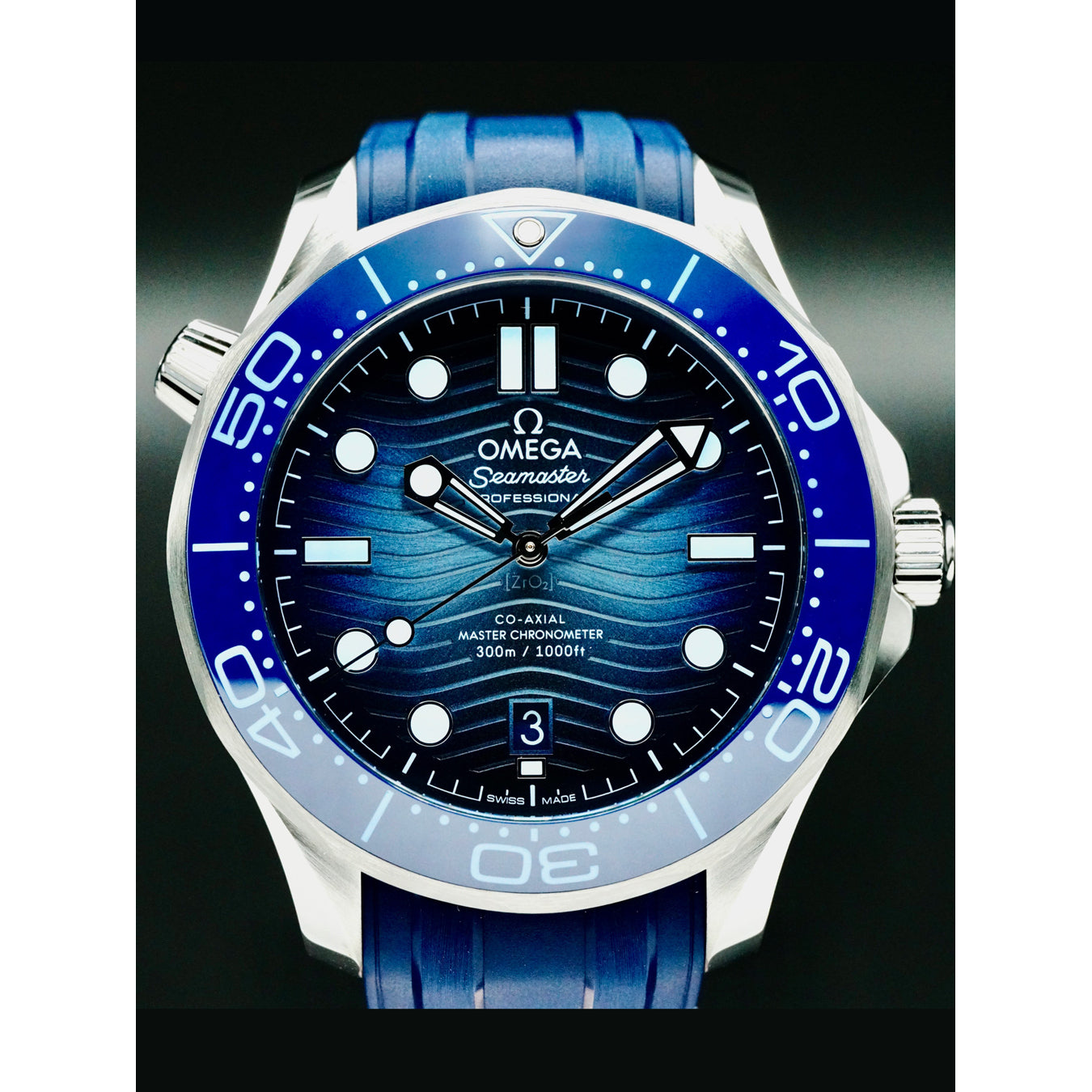 Omega 210.32.42.20.03.002 Seamaster Diver 300M Summer Blue on Strap