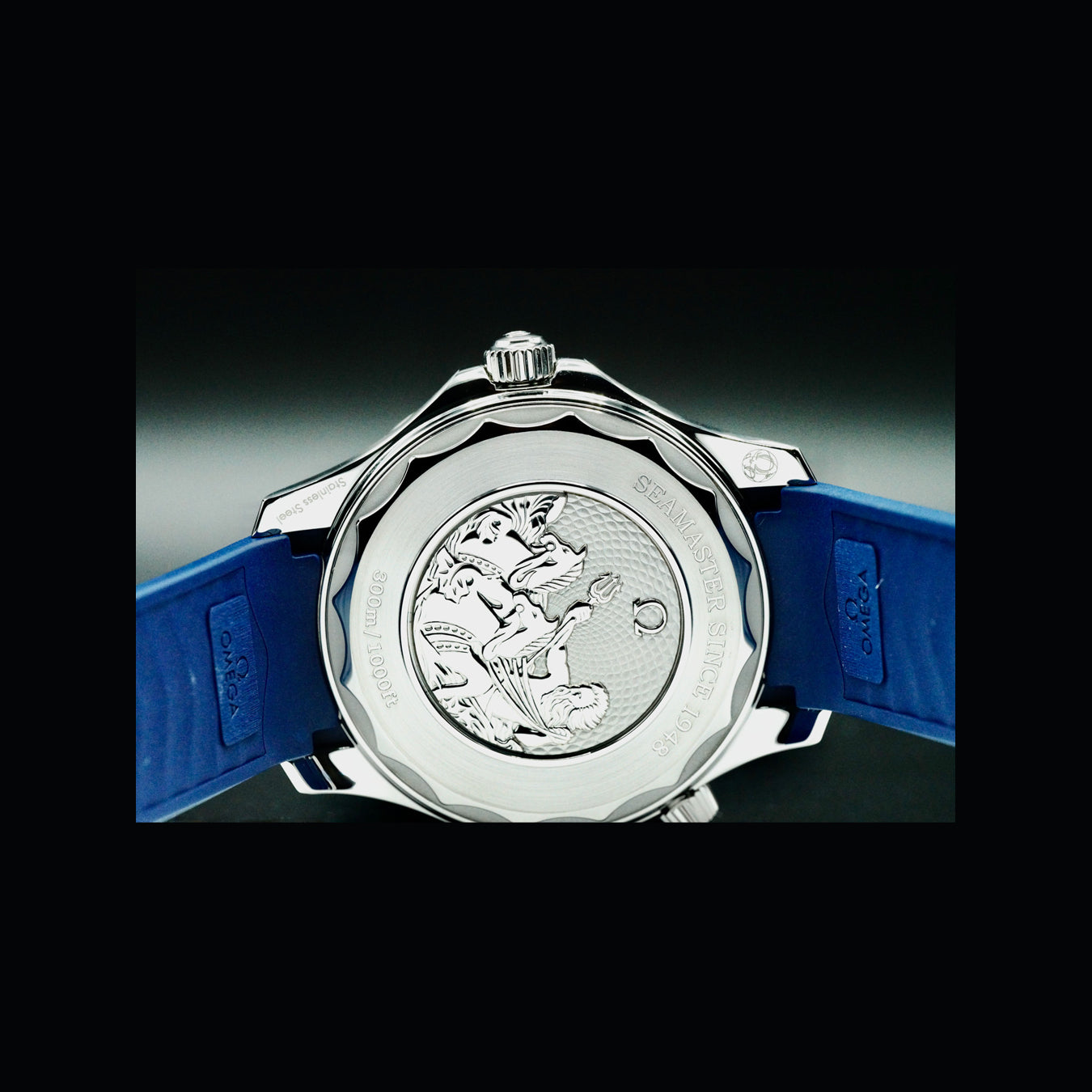 Omega 210.32.42.20.03.002 Seamaster Diver 300M Summer Blue on Strap