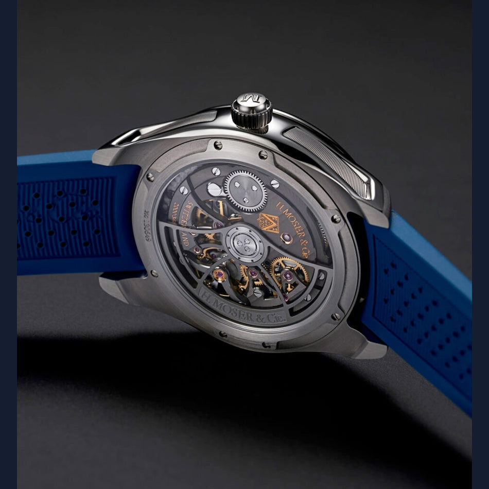 H. Moser & Cie. Pioneer Retrograde Seconds Midnight Blue