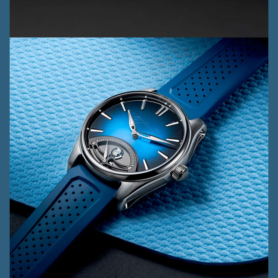 H. Moser & Cie. Pioneer Retrograde Seconds Midnight Blue