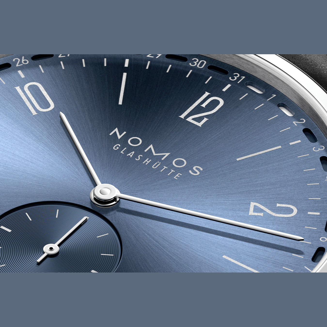 NOMOS Glashütte Tangente 2date blue