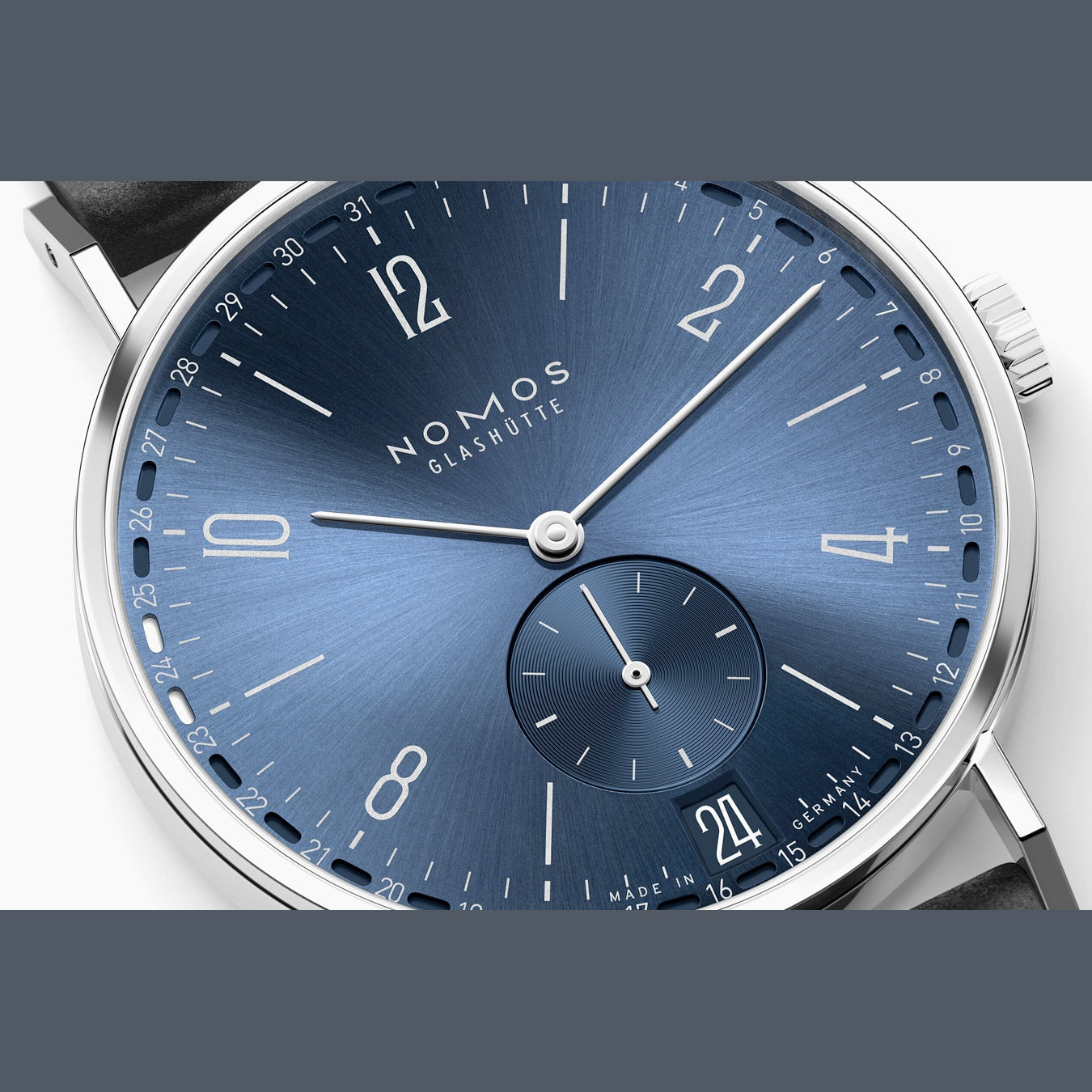 NOMOS Glashütte Tangente 2date blue