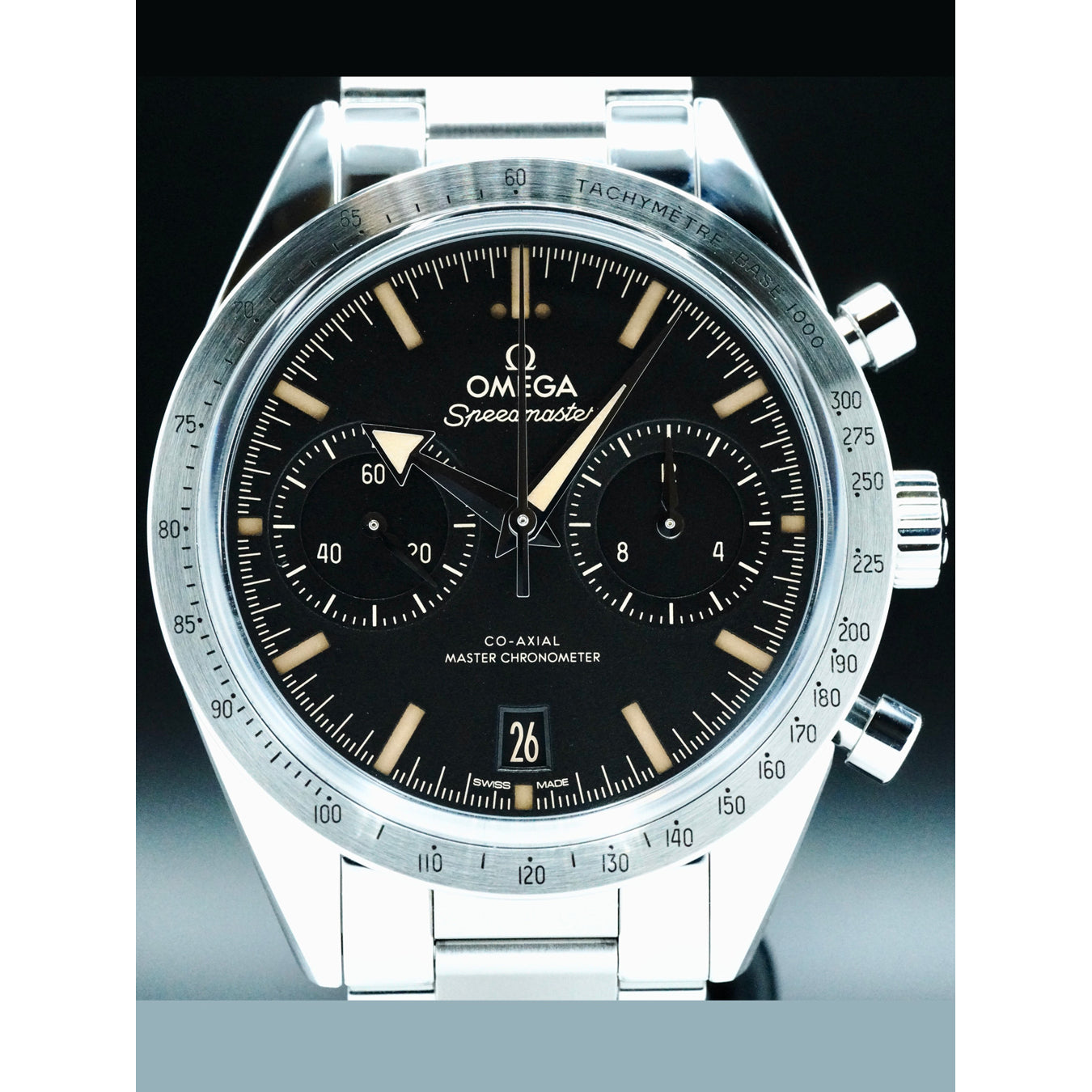 Omega Speedmaster 57 Coaxial Chronometer Chronograph Black Dial 40.5mm 332.10.41.51.01.001