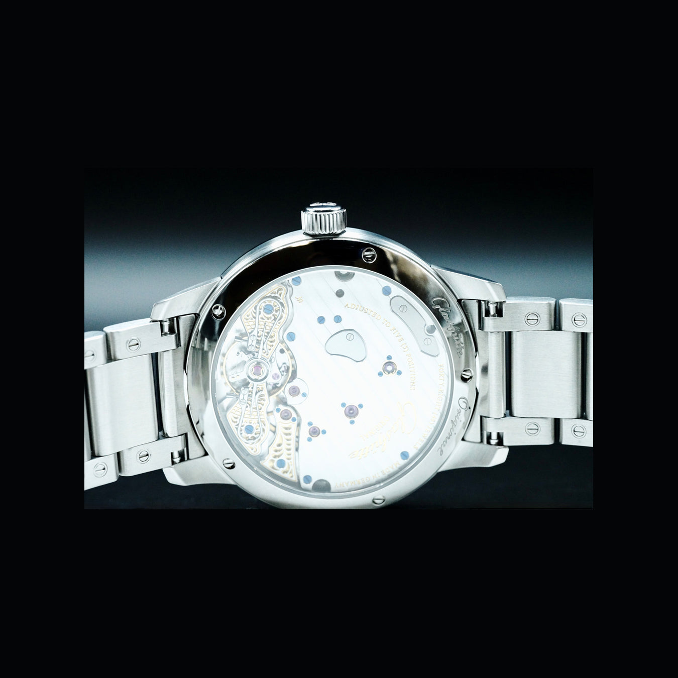 Glashütte Original 1-65-01-26-12-71 PanoReserve Blue Dial on Bracelet