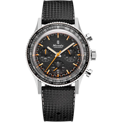 Nivada Grenchen 87042Q01 Chronoking Mecaquartz - Inter.Bezel on Strap