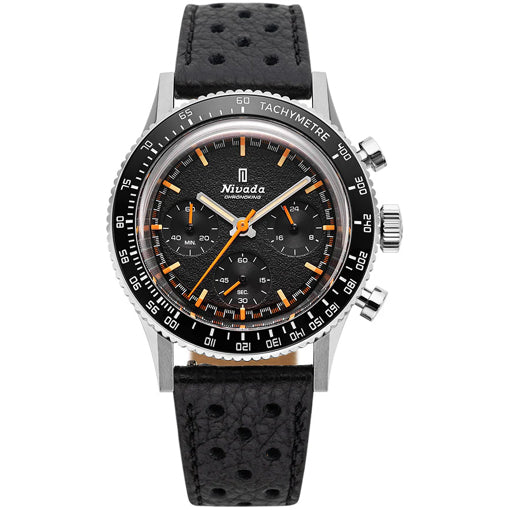 Nivada Grenchen 87040Q10 Chronoking Mecaquartz - Inter.Bezel on Strap
