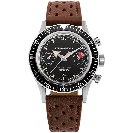Nivada Grenchen 86056M23LC Chronomaster Broad Arrow - Inter.Bezel on Strap