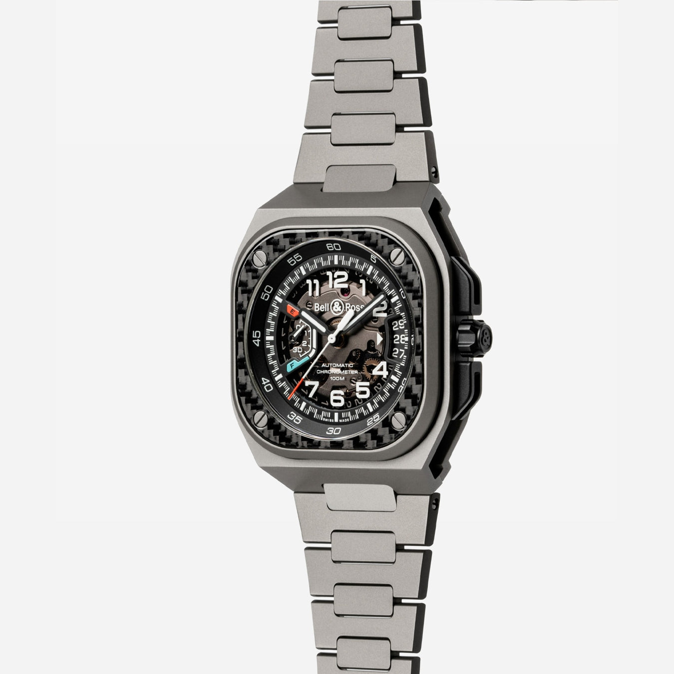 Bell & Ross BRX5R-RAC-TI/STI BR-X5 Racing Black Titanium Strap
