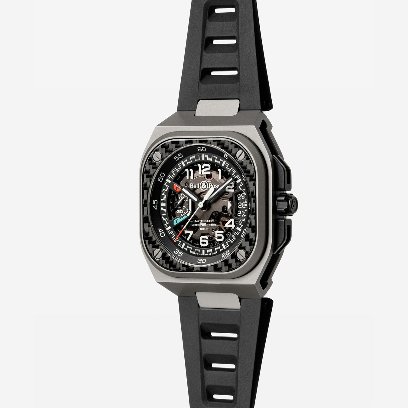 Bell & Ross BRX5R-RAC-TI/SRB BR-X5 Racing Black Rubber Strap