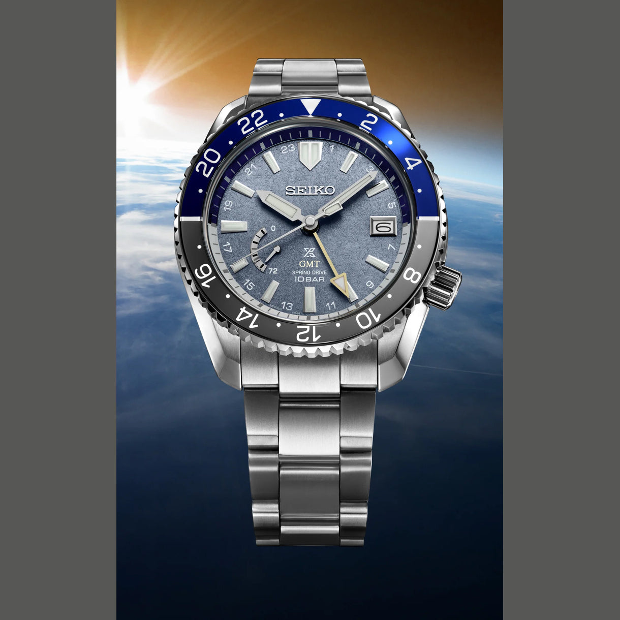 Seiko Prospex SNR055 LX GMT Earth Topography U.S Special Edition