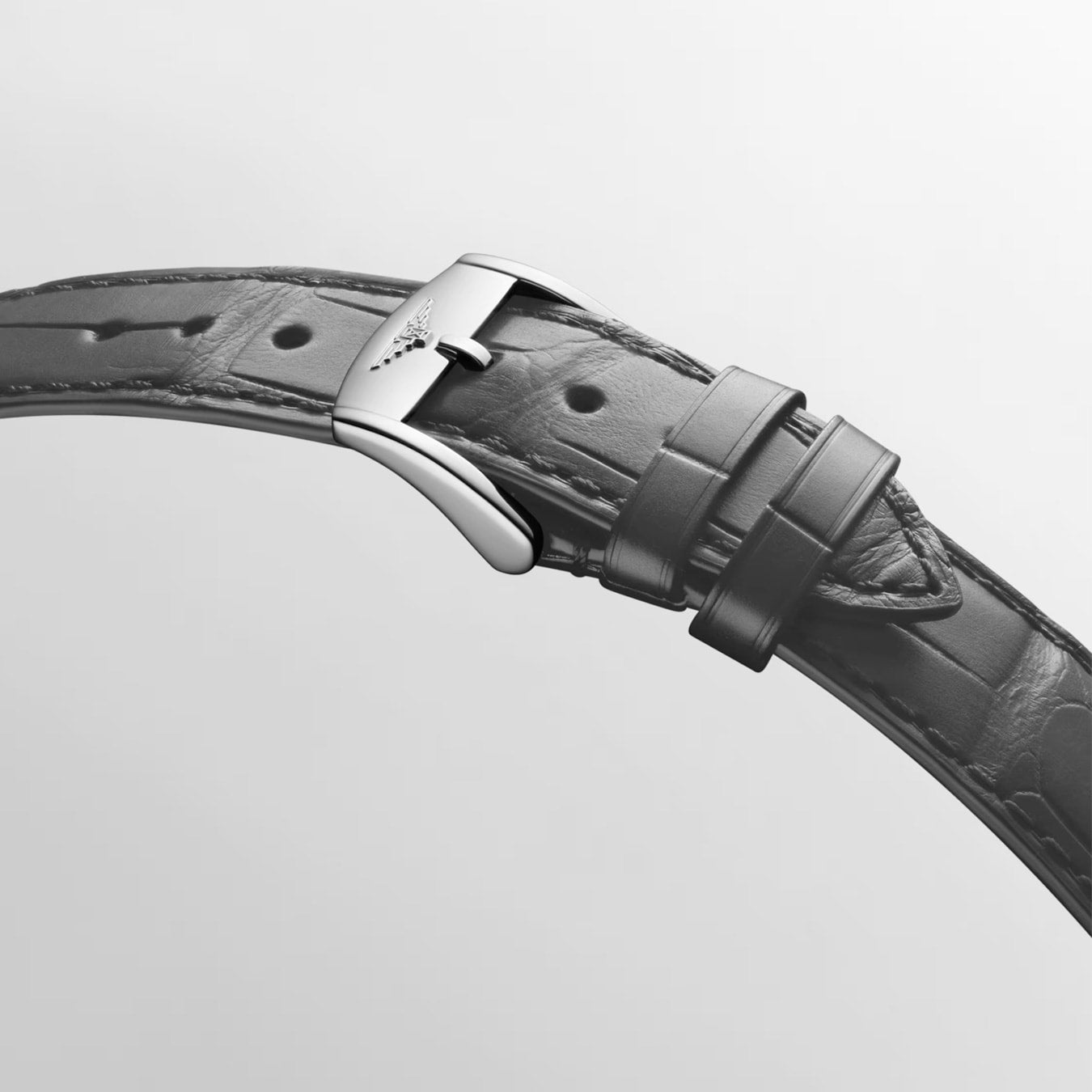 Longines L4.815.4.52.2 Flagship Heritage Sunray Anthracite Dial on Strap