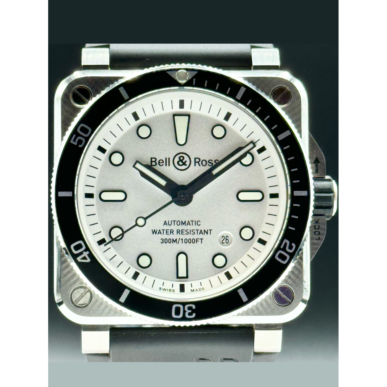 Bell & Ross BR0392-D-WH-ST/SRB BR 03-92 Diver White