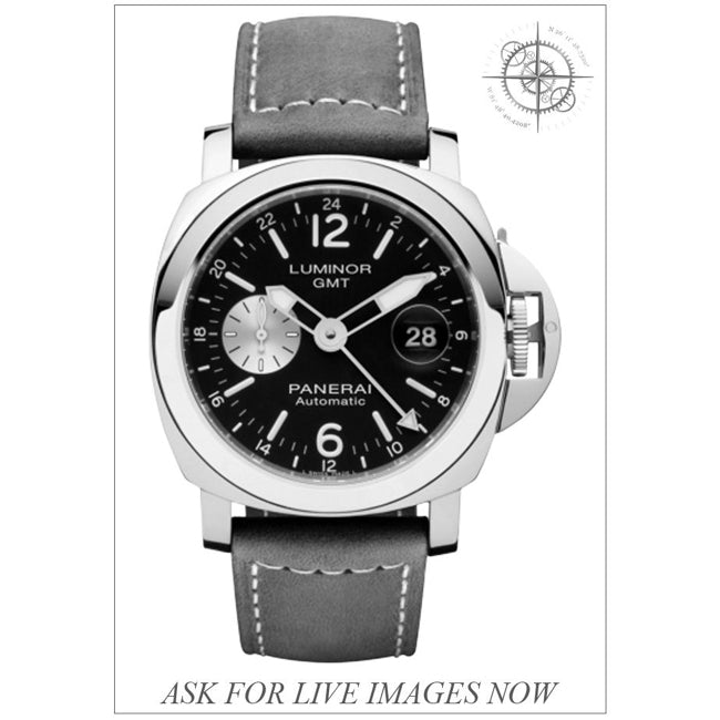 Panerai PAM01088 Luminor 44 GMT Automatic Chronometer Black Dial