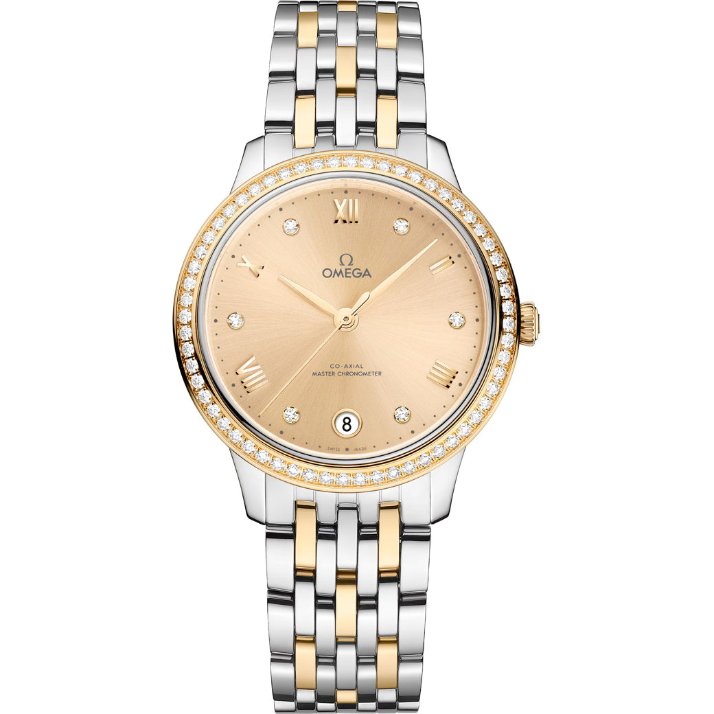Omega 434.25.34.20.58.001 De Ville Prestige 34mm Yellow Gold on Steel
