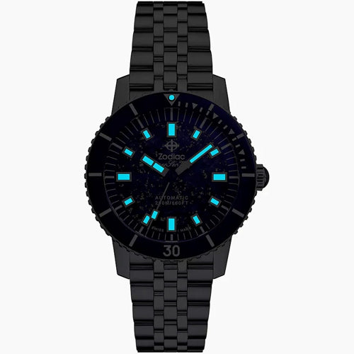 Zodiac ZO9312 Compression Diver Blue Lapis Lazuli Dial