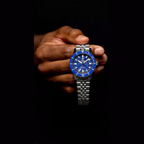Zodiac ZO9312 Compression Diver Blue Lapis Lazuli Dial - Exquisite