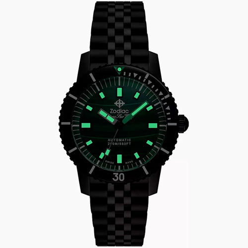 Zodiac ZO9314 Compression Diver Green Malachite Dial
