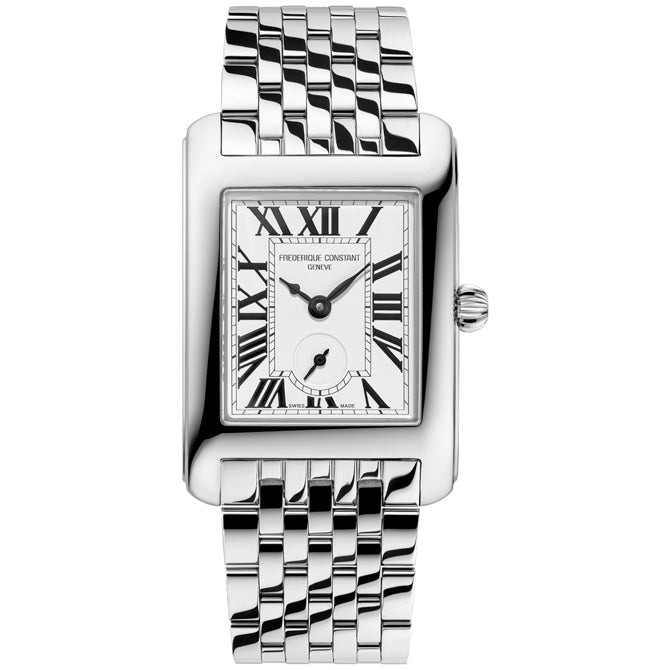 Frederique Constant FC-235S2C6B Classics Carrée Ladies Silver Dial