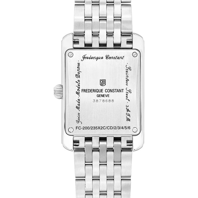 Frederique Constant FC-235S2C6B Classics Carrée Ladies Silver Dial