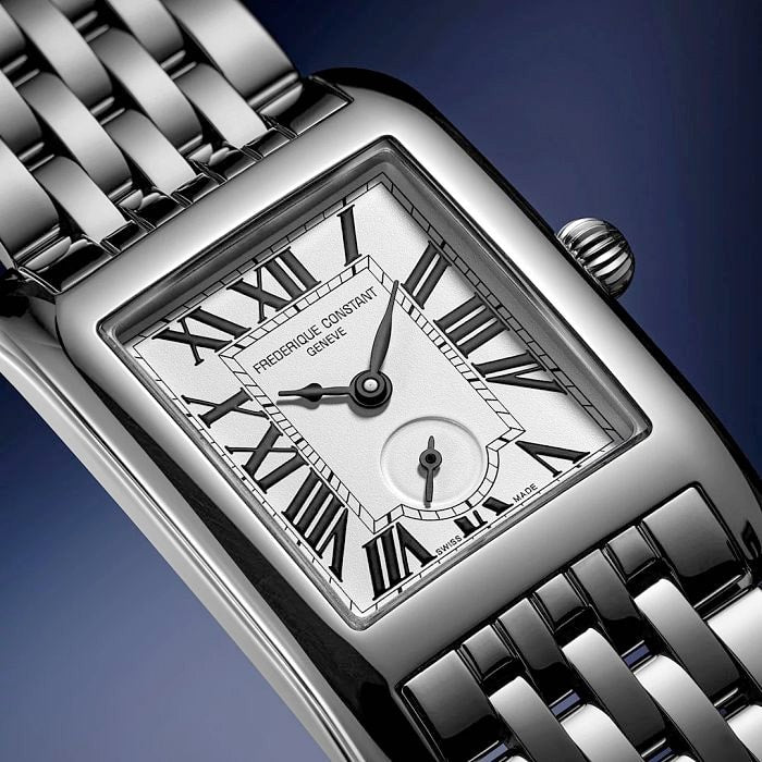 Frederique Constant FC-235S2C6B Classics Carrée Ladies Silver Dial