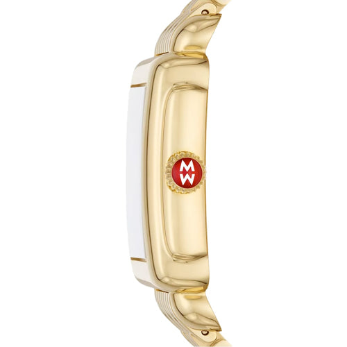 Michele MWW06G000014 Deco Madison Mid 18K Gold Diamond Dial Watch
