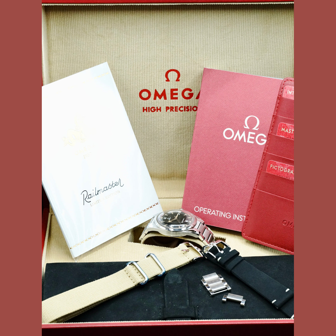 Omega 220.10.38.20.01.002 Seamaster Aqua Terra 150M Railmaster Co-Axial Master Chronometer