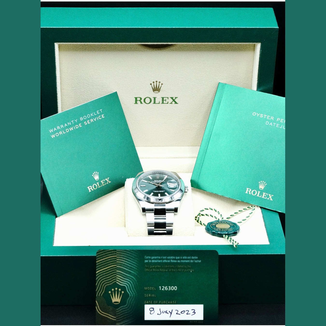 Rolex 126300 Datejust 41 Green Dial