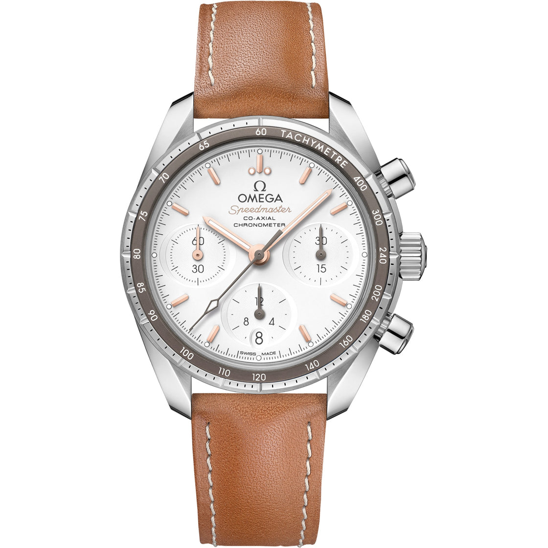 Omega 324.32.38.50.02.001 Speedmaster 38 mm Steel on Strap