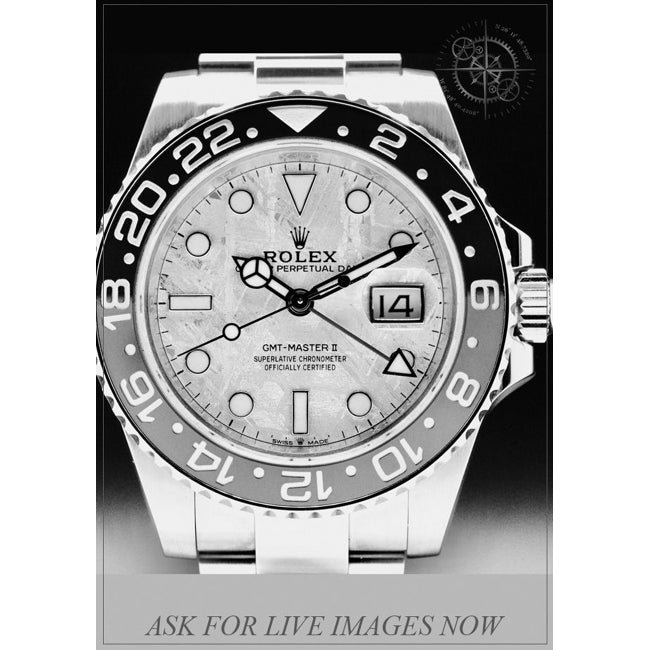 Rolex 126719BLRO GMT-Master II Pepsi 40mm Meteorite White Gold