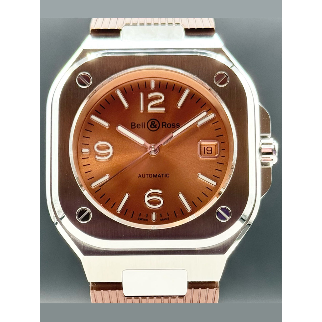 Bell & Ross BR05A-BR-ST/SRB BR 05 Copper Brown on Strap