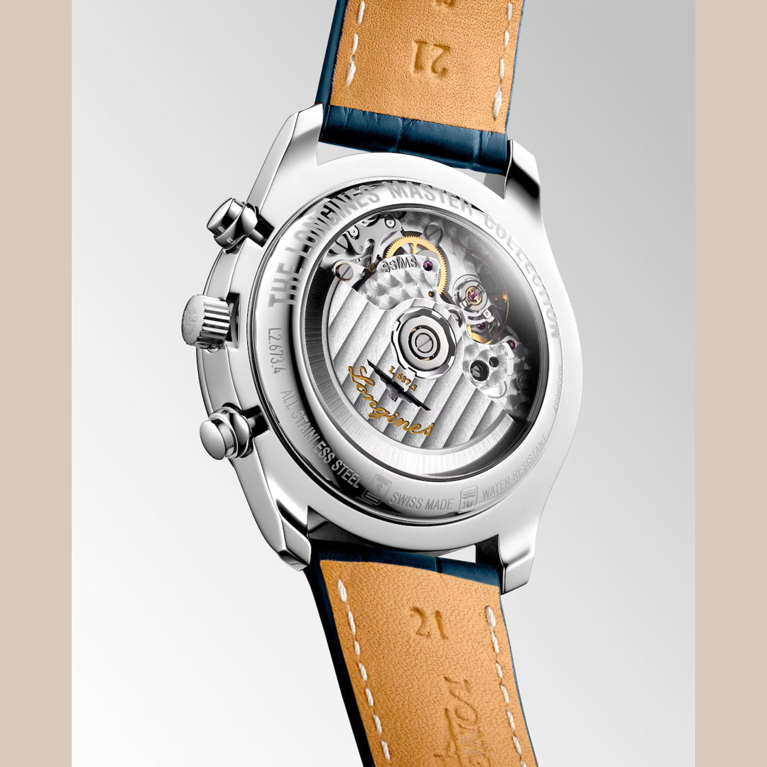Longines L2.673.4.71.2 Master Collection 40mm Chrono Moonphase