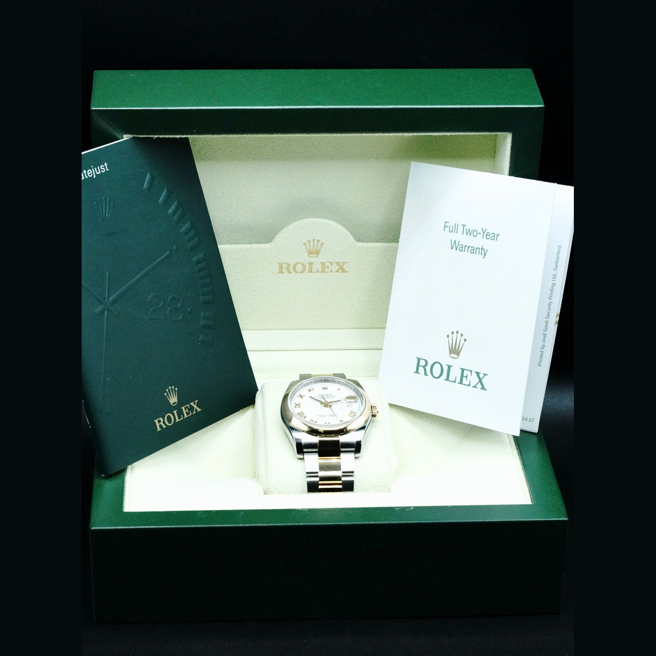 Rolex 116203 Datejust Two-Tone Steel Roman Numerals