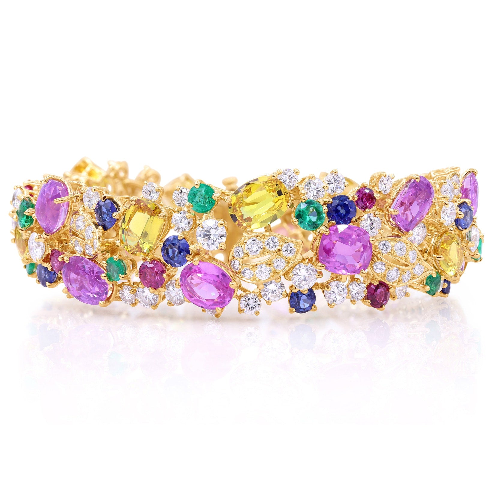 Oscar Heyman Multi-Color Gemstone Bracelet 84463