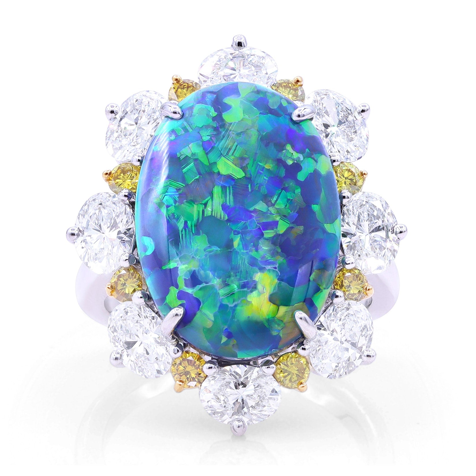 Oscar Heyman 5.82ct Black Opal Ring 303536