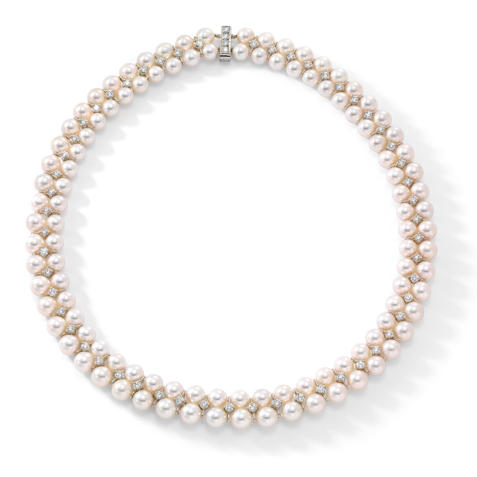 Oscar Heyman  Two Row Pearl Necklace 602210