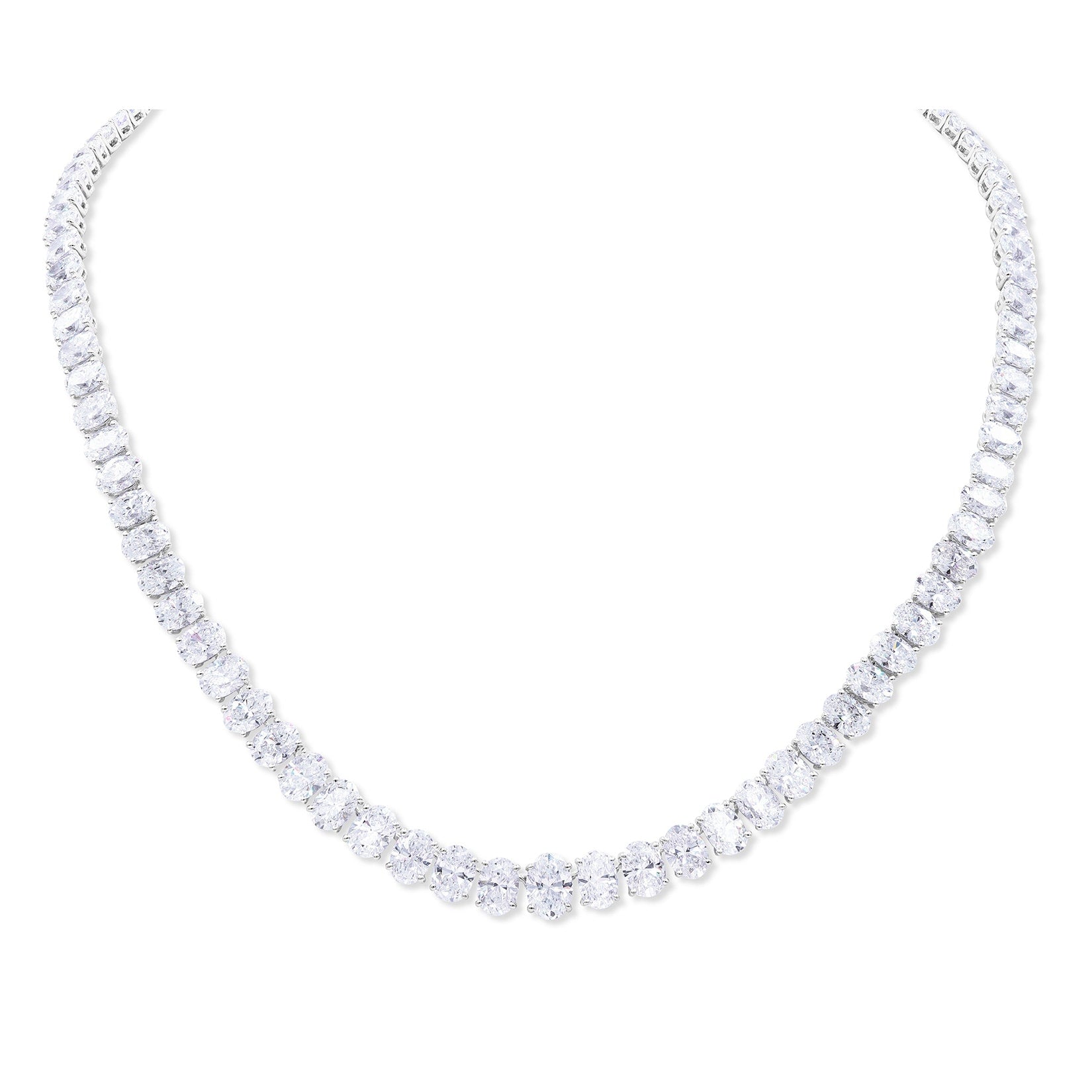 Oscar Heyman 34tcw Oval Diamonds Necklace 602224