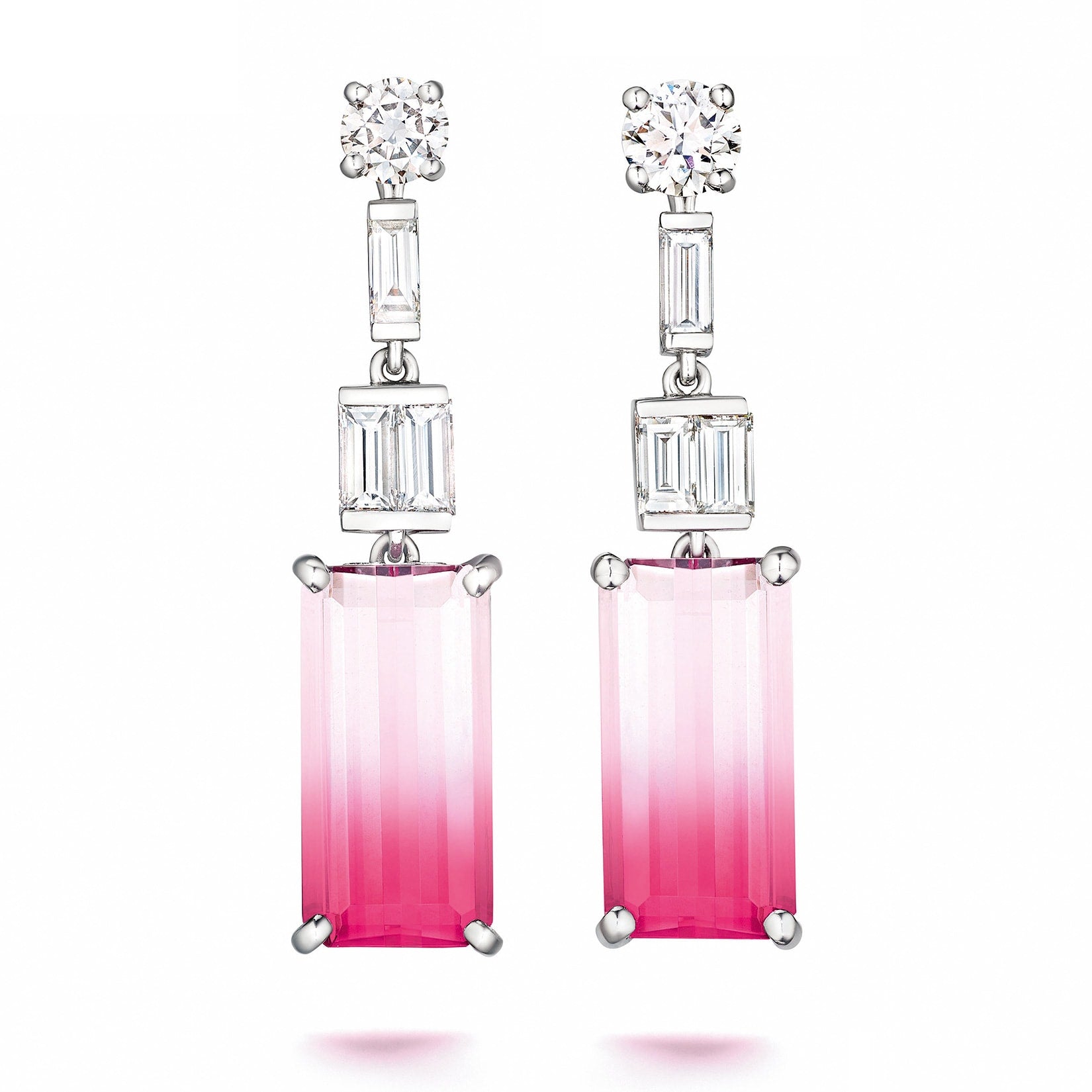 Oscar Heyman Bi-Color Tourmaline Earrings 707007