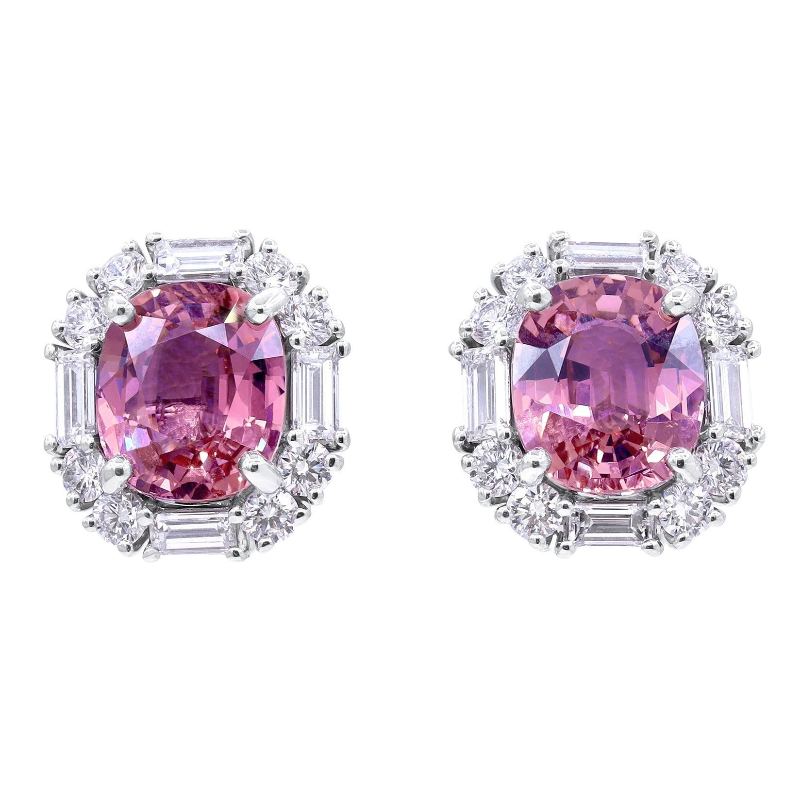 Oscar Heyman Pink Sapphire Earrings 707091