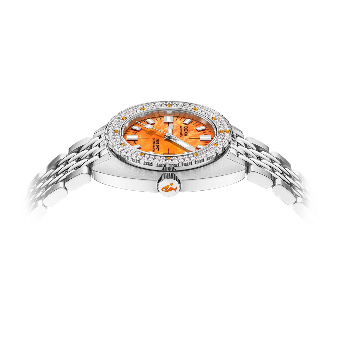 DOXA SUB 200T Diamonds 804.10D.351.10  Professional on Bracelet