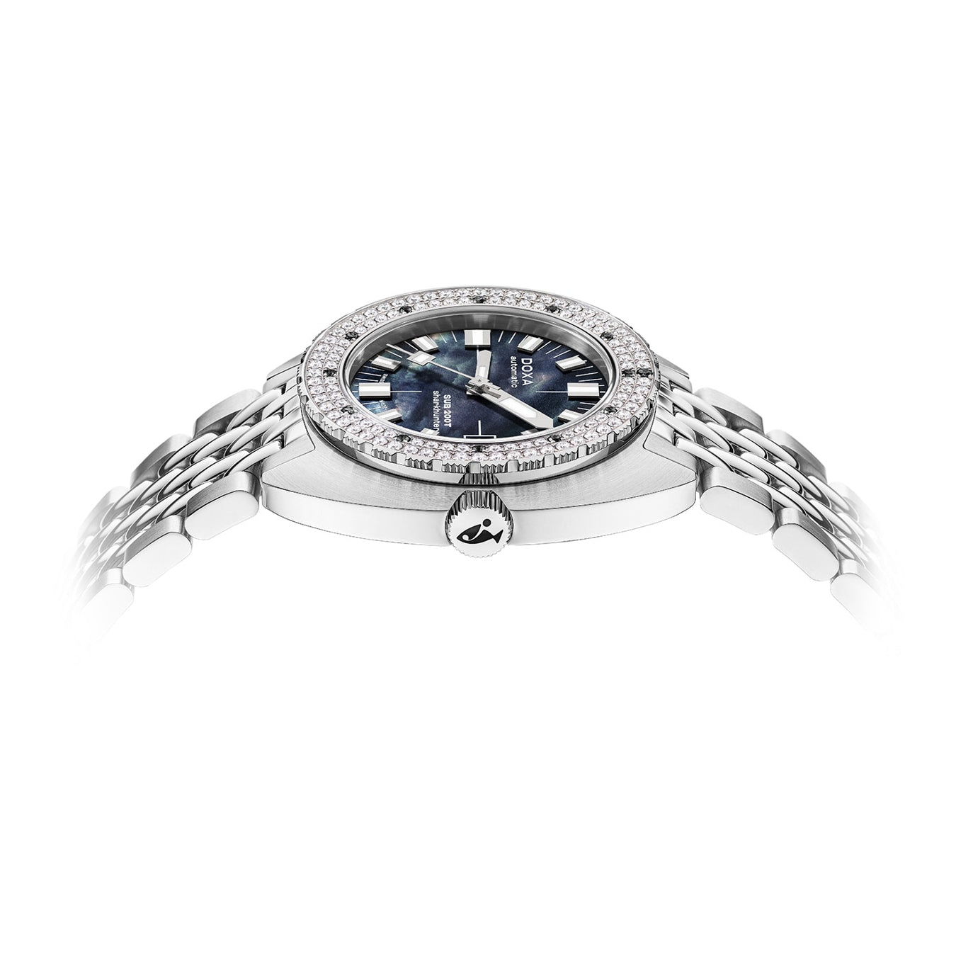 DOXA SUB 200T Diamonds 804.10D.101.10 Sharkhunter on Bracelet