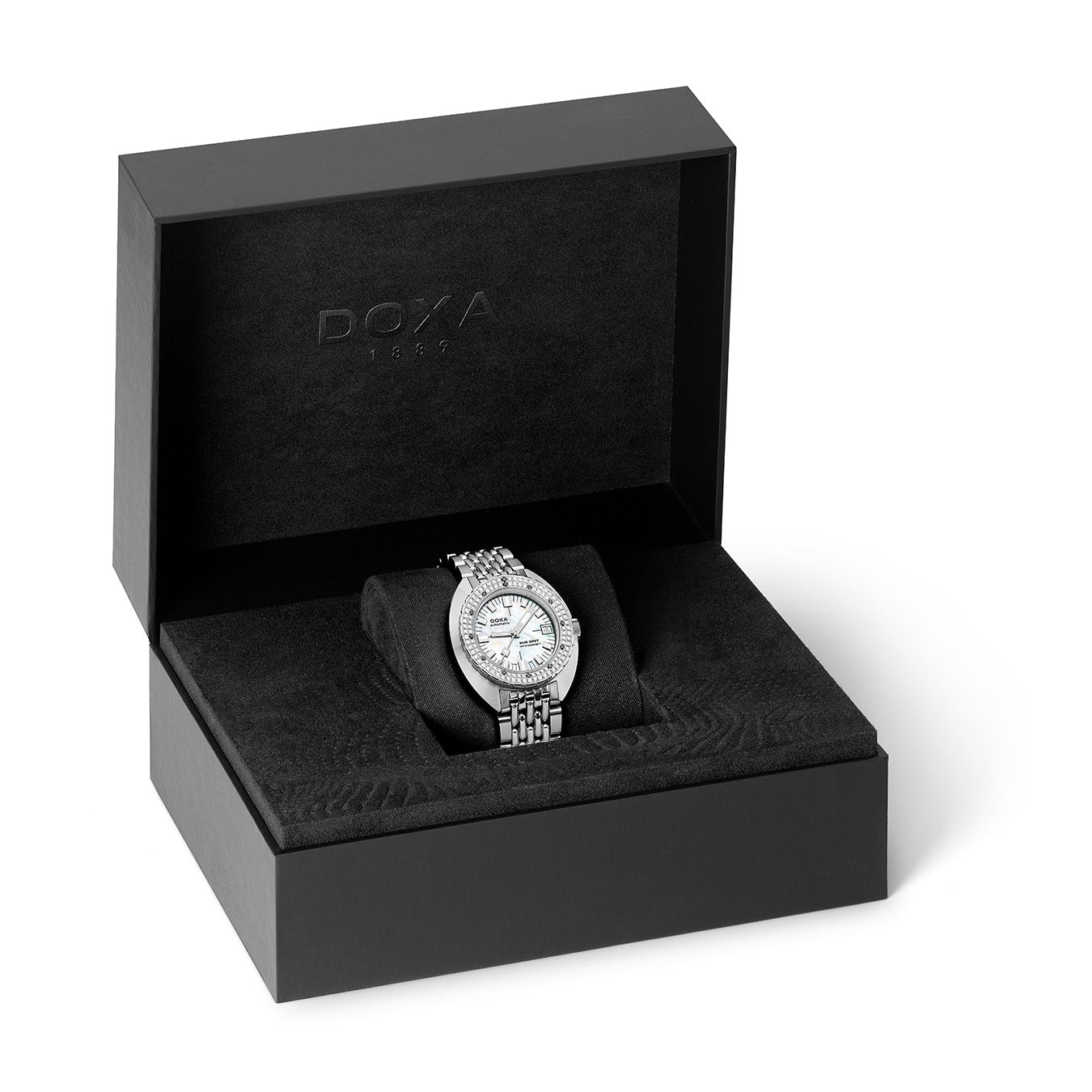 DOXA SUB 200T Diamonds 804.10D.011.10 Whitepearl on Bracelet