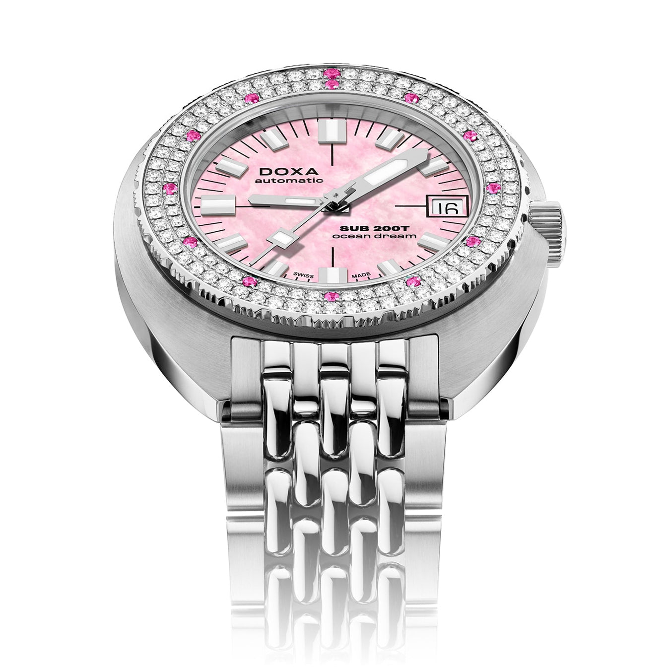 DOXA SUB 200T Diamonds 804.10D.061.10 Ocean Dream on Bracelet